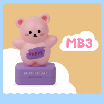 ตรายาง MB3 หมีชมพู